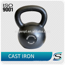 Cast iron black painted portable kettlebell 12kgs